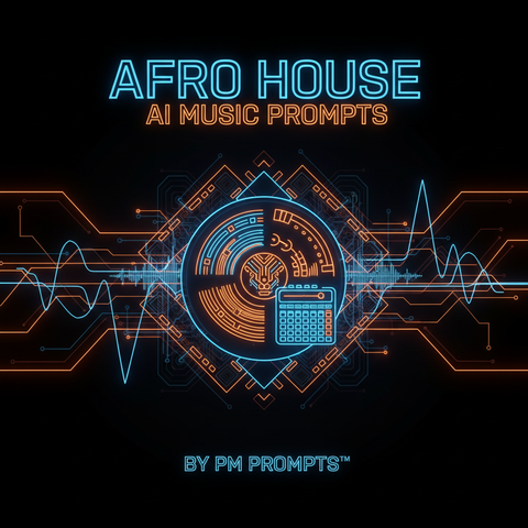 Afro House AI Music Prompts Cover