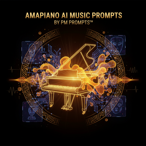 Amapiano AI Music Prompts Cover